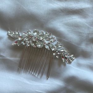 Swarovski jeweled comb clip